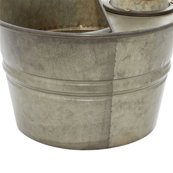 Grayson Lane Gray Metal  Fountain with Pump Style Faucet