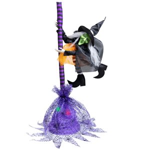 Northlight 25-in Animated Flying Witch with Broom