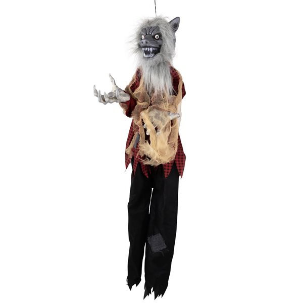 Northlight 4-ft Animated Hanging Werewolf Halloween Decoration