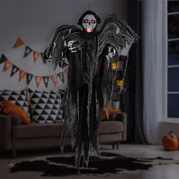 Northlight 5-ft Animated Hanging Zombie Vampire with Lights and Sound