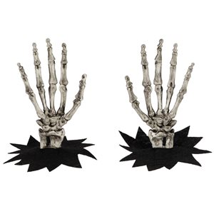 Northlight 7-in Skeleton Hands Halloween Window Decoration