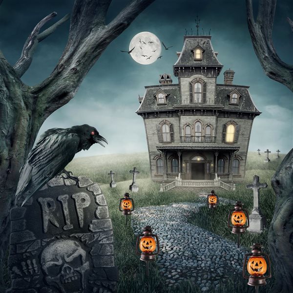 Northlight 16.75-in Orange Flickering Halloween Jack O' Lantern Pathway Markers - 3/Pack