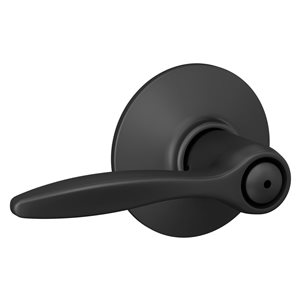 Schlage Delfayo Bed/Bath Privacy Door Lock Handle Lever Rated AAA - Matte Black