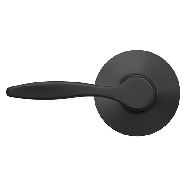 Schlage Delfayo Hall/Closet Passage Interior Door Handle Lever Rated AAA - Matte Black