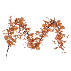 Vickerman 5-ft Orange Artificial Leaf Garland