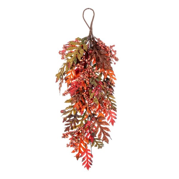 Vickerman 26-in Artificial Oak Leaf, Acorn, Berry Teardrop