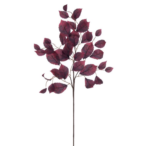 Vickerman 32-in Burgundy Artificial Leaf Spray - 3/Pack