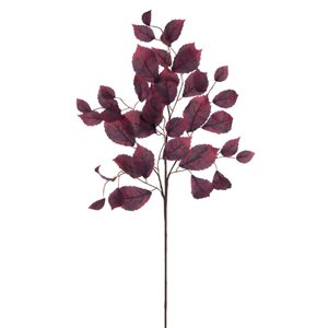 Vickerman 32-in Burgundy Artificial Leaf Spray - 3/Pack