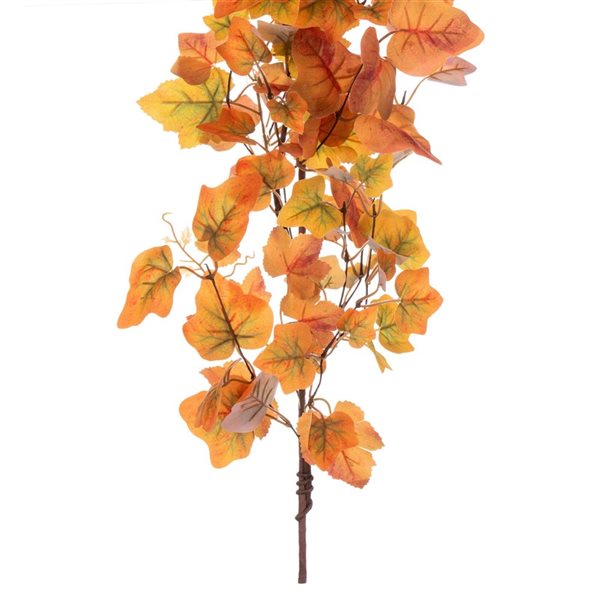 Vickerman 5-ft Fall Orange Artificial Leaf Garland