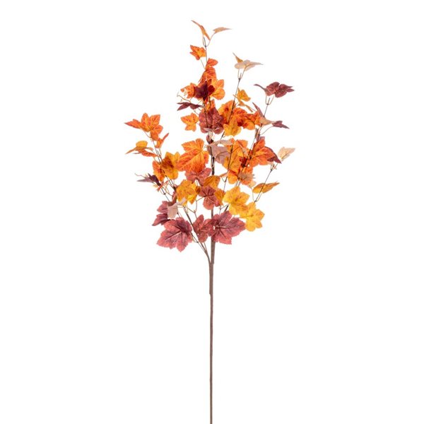 Vickerman 34-in Artificial Orange Fall Maple Leaf Spray - 2/Pack