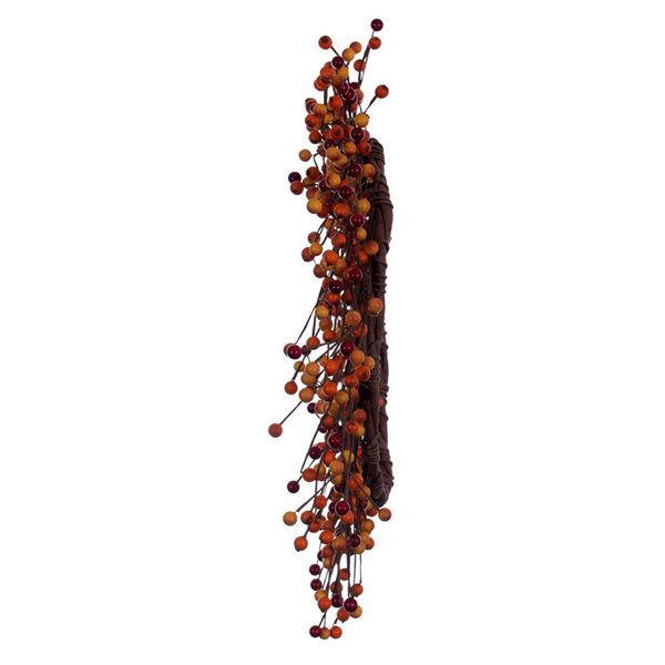 Vickerman 24-in Artificial Orange Berry Wreath