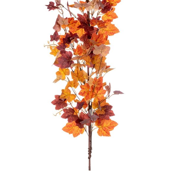 Vickerman 60-in Artificial Orange Fall Maple Leaf Garland