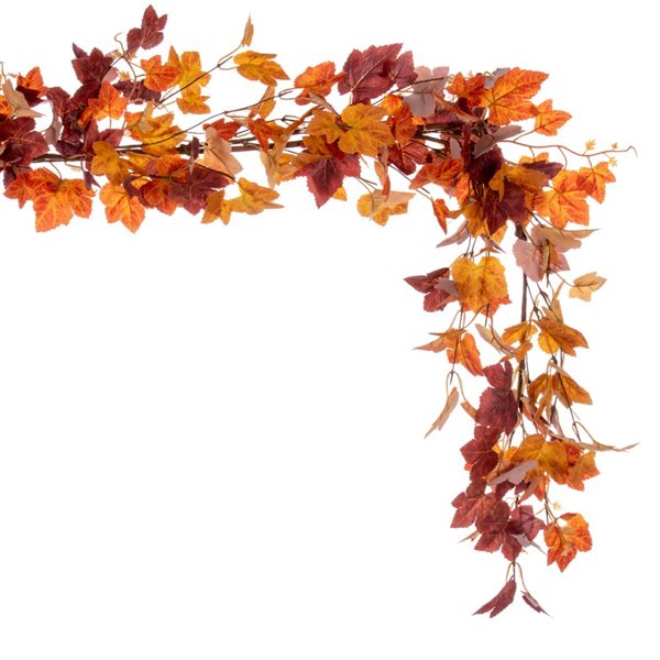 Vickerman 60-in Artificial Orange Fall Maple Leaf Garland