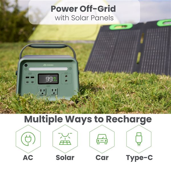 Yoshino 660 W Portable Solar Generator