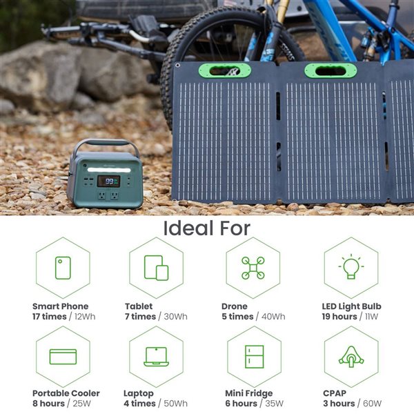 Yoshino 660 W Portable Solar Generator