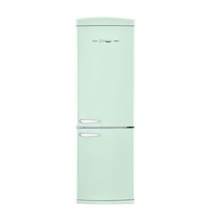 Réfrigérateur à congélateur encastré 24 po 12 pi³ vert menthe Unique Appliances classique rétro, ENERGY STAR(MD)