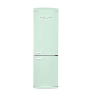 Unique Appliances Classic Retro 24-In 12-ft³ Mint Green Counter Depth Bottom Mount Refrigerator - ENERGY STAR®