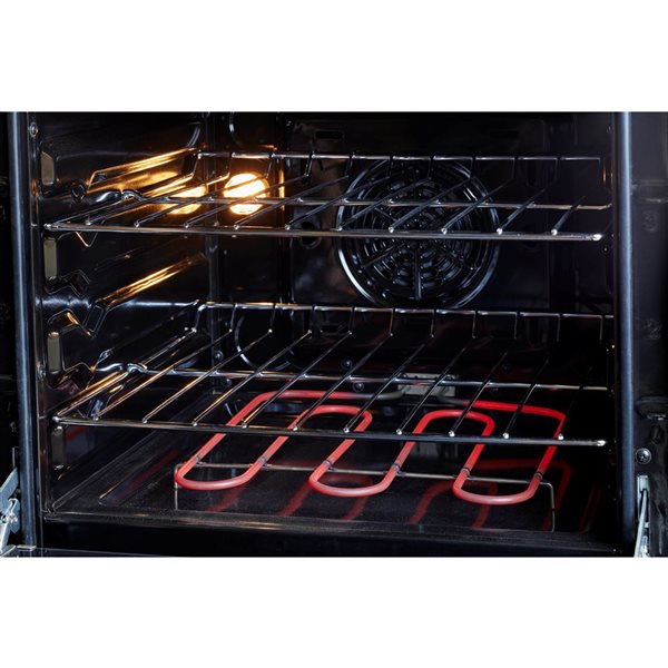 Cuisinière électrique Prestige Unique Appliances 24 po 2,3 pi³ four convection/témoin surface chaude, acier inoxydable