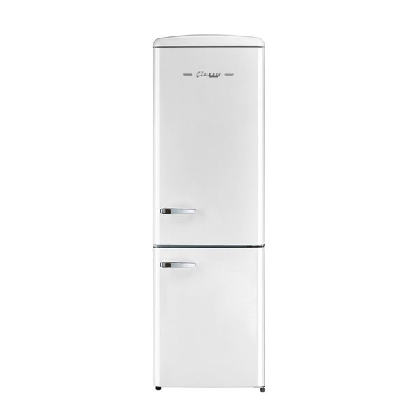 Réfrigérateur à congélateur encastré 24 po 12 pi³ blanc guimauve Unique Appliances classique rétro, ENERGY STAR(MD)