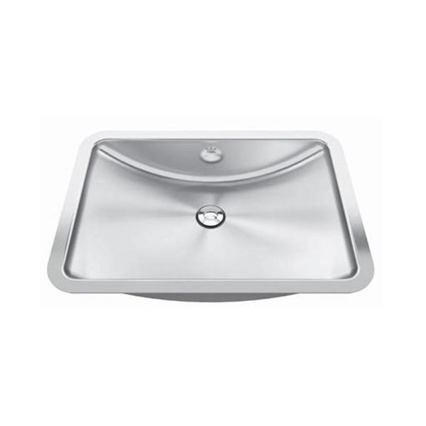 Lavabo de salle de bain Franke Kindred sous plan, acier inoxydable