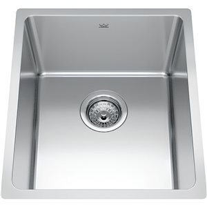 Franke Kindred Brookmore 15.6 x 18.2-in Undermount Single Bowl Stainless Steel Kitchen Sink