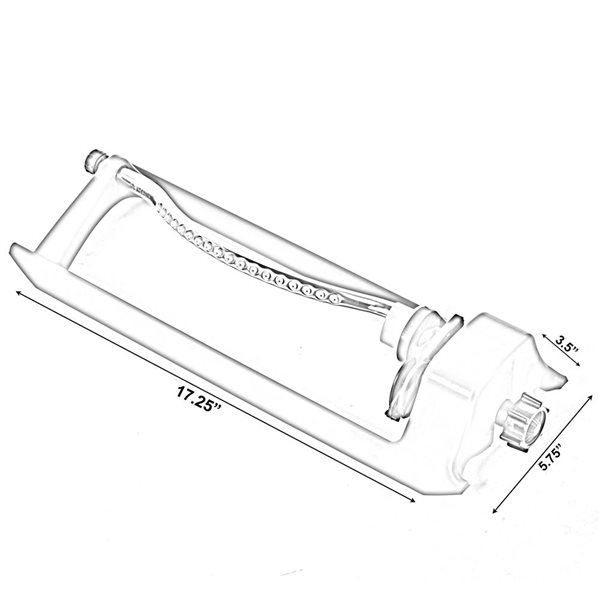 Gardenised Oscillating Water Sprinkler with 18-in Nozzle Jets