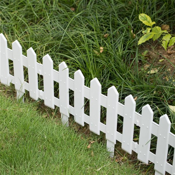 Gardenised Decorative Garden Ornamental Edging Landscape Path Lawn Picket Fence Panels, 6/Pkg