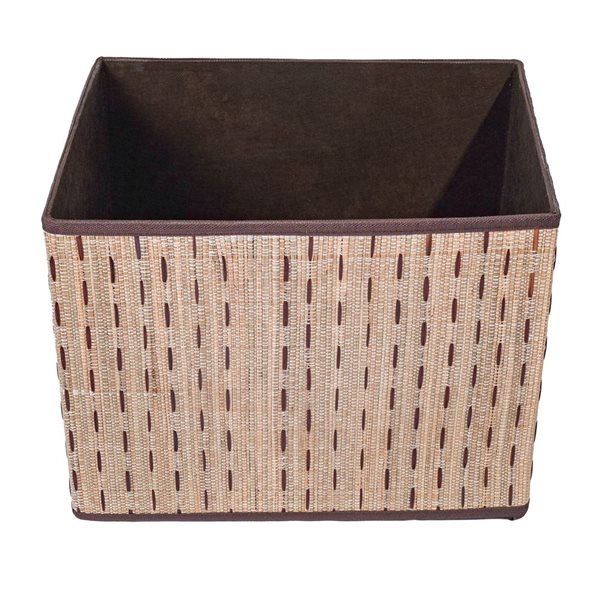 Vintiquewise Beige Multipurpose Foldable Decorative Storage Box