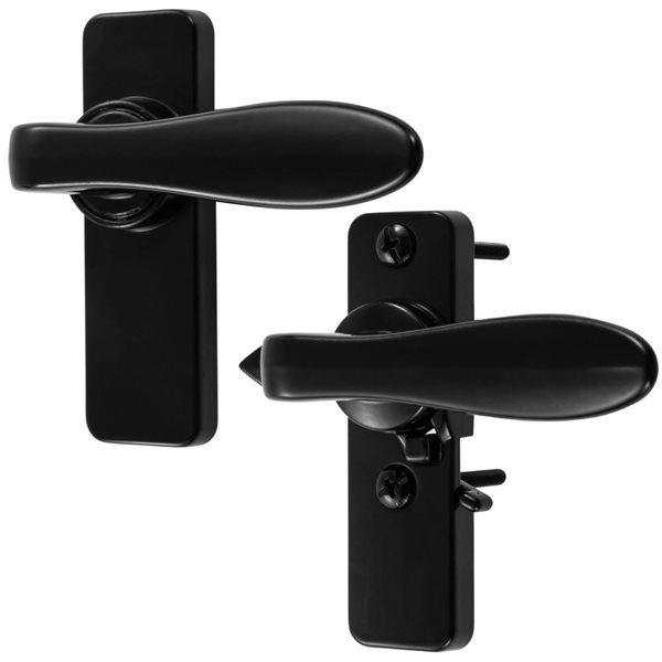 Ideal Security Inswing Storm Door Handle Set - Black