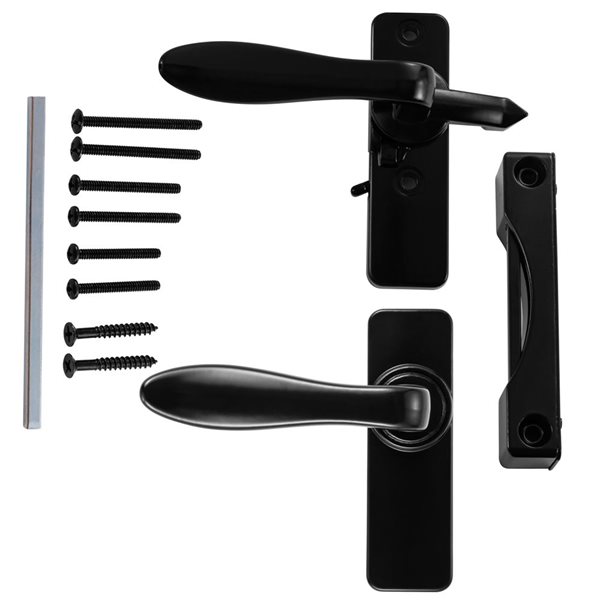 Ideal Security Inswing Storm Door Handle Set - Black