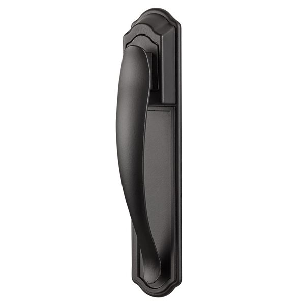 Ideal Security DX Pull Handle Set With Back Plate - Matte Black