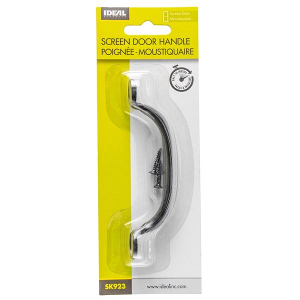 Ideal Security Screen Door Pull Handle - Black