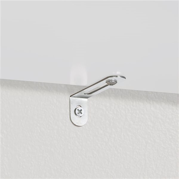 Étagère de 24 po à 4 tablette Amery River Ridge Home pour salle de bain avec rangement ouvert, blanc