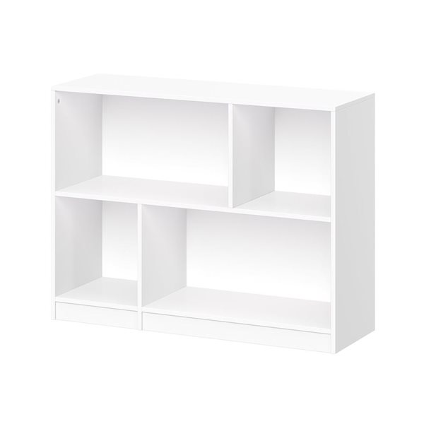 RiverRidge Home Kids Horizontal Bookcase with Cubbies - White