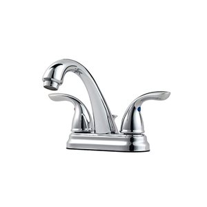 Pfister Pfirst Series 2-Handle Polished Chrome 4-in Centerset Bathroom Faucet