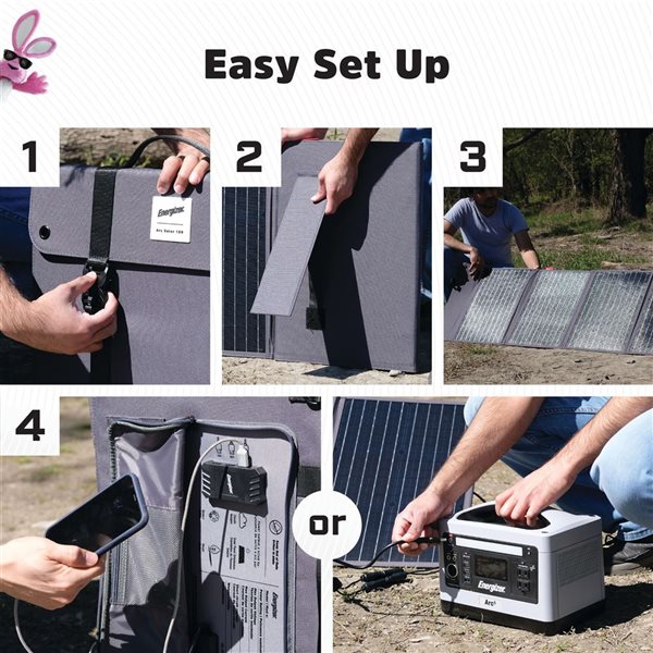 Energizer ARC Solar 120-Watt Foldable Portable Solar Panel