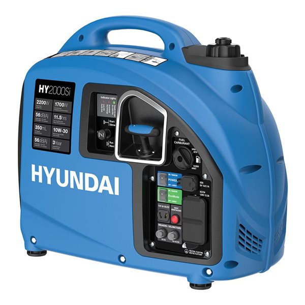 Génératrice à onduleur silencieux Hyundai 2 000 watts