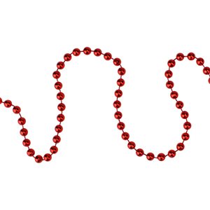 Northlight 15-ft x .25-in Shiny Faceted Red Beaded Christmas Garland