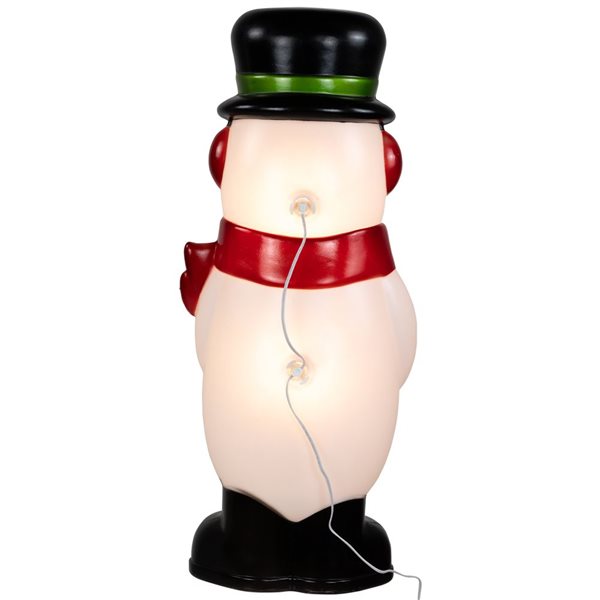 Northlight 36-in Lighted Blow Mold Snowman Outdoor Christmas Decoration