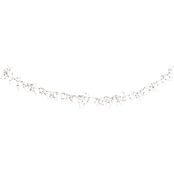 Northlight 5-ft Metallic Rose Gold Beaded Christmas Garland - Unlit