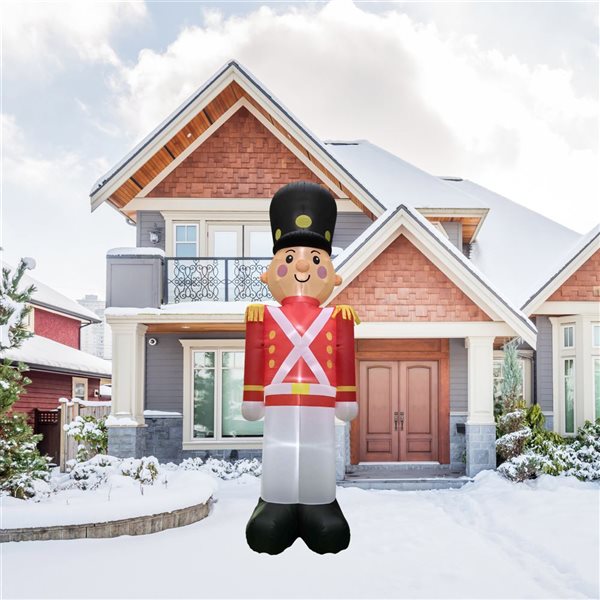 Northlight 20-ft Lighted Inflatable Soldier Outdoor Commercial Christmas Decoration