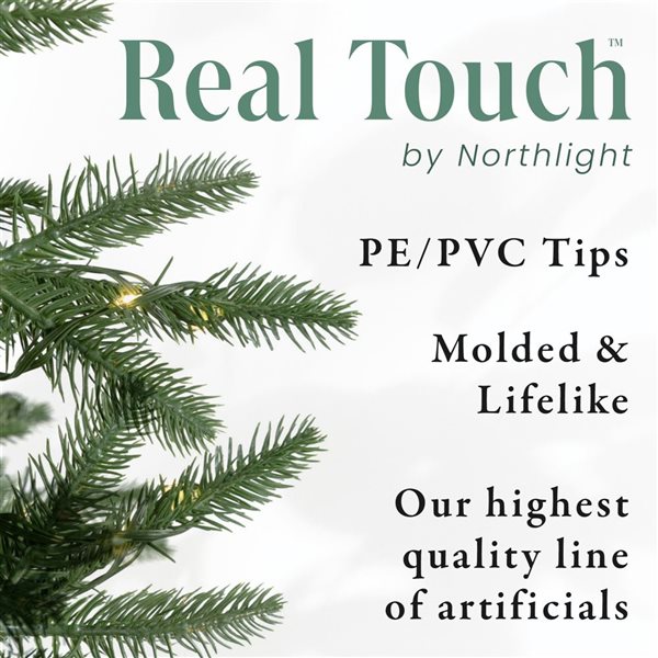 Northlight Real Touch 24-in Potted Medium Iced Cedar Artificial Christmas Tree - Unlit