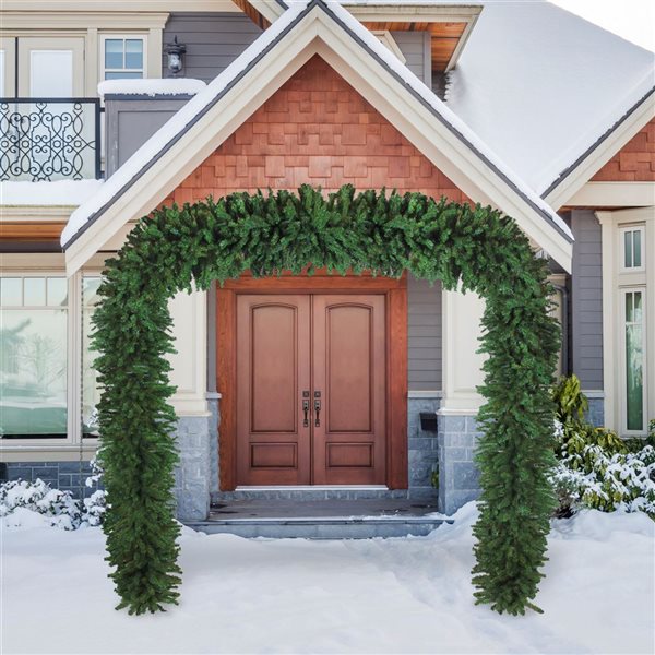 Northlight 9 x 8-ft Pine Artificial Commercial Christmas Archway - Unlit