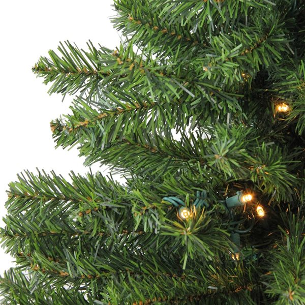 Northlight 18-in Pre-Lit Medium Canadian Pine Artificial Christmas Tree - Clear LED Lights
