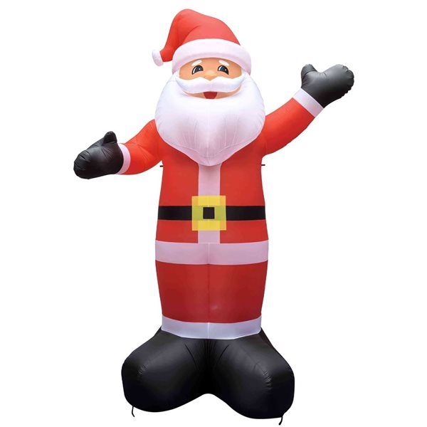 Northlight 20-ft Lighted Inflatable Santa Claus Outdoor Commercial Christmas Decoration