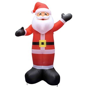 Northlight 20-ft Lighted Inflatable Santa Claus Outdoor Commercial Christmas Decoration