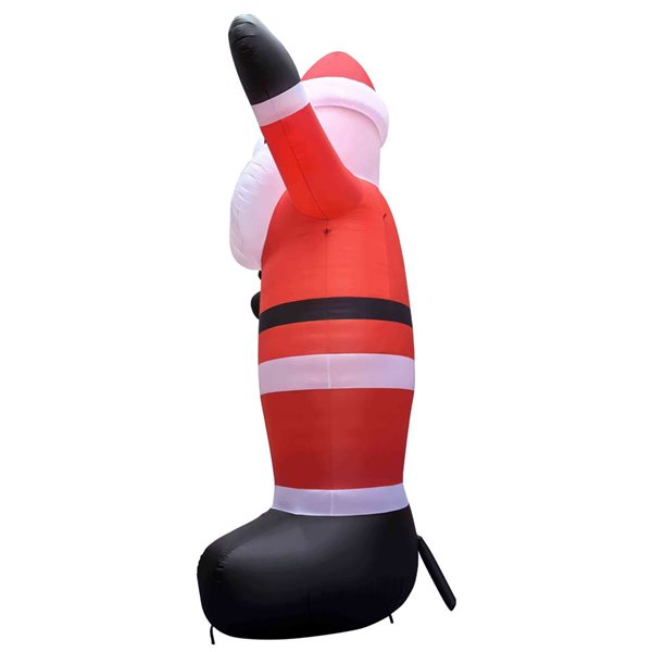 Northlight 20-ft Lighted Inflatable Santa Claus Outdoor Commercial Christmas Decoration