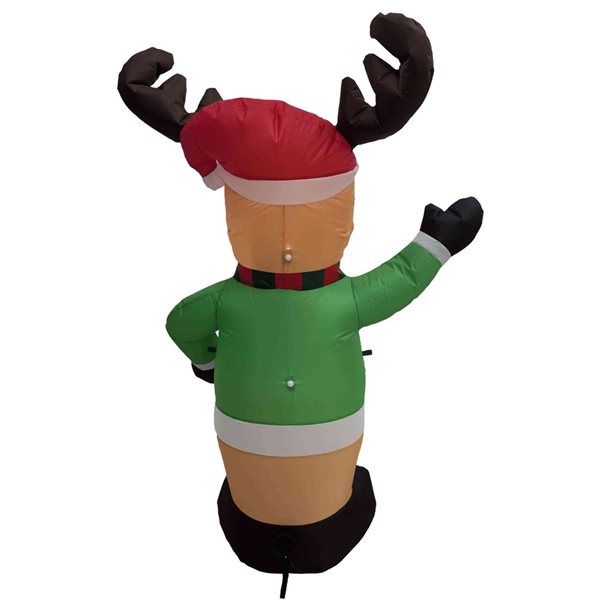 Northlight 4-ft Lighted Inflatable Deer Outdoor Christmas Decoration