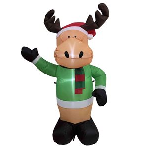 Northlight 4-ft Lighted Inflatable Deer Outdoor Christmas Decoration