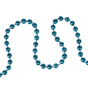 Northlight 15-ft Shiny Blue Metallic Faceted Beaded Christmas Garland  Unlit